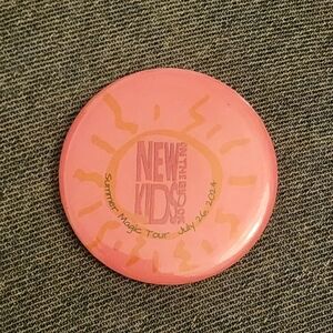 New Kids on the Block 2004 Pink Button